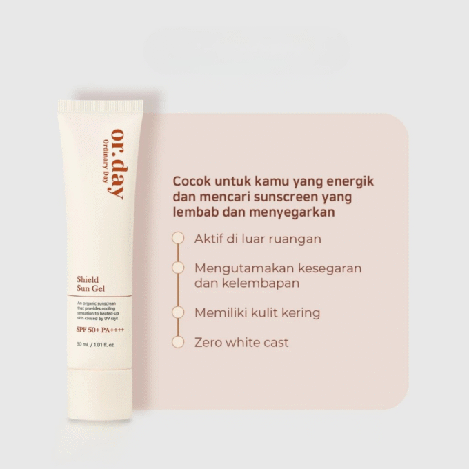 ElishaCoy or.day Shield Sun Gel SPF50+ PA++++ 30ml - Energetic Fresh Organic Sunscreen Vegan - Image 4