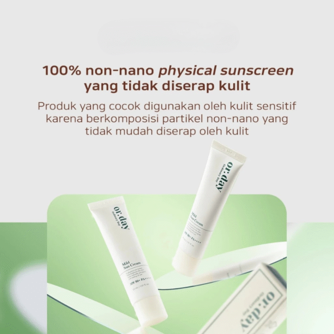 ElishaCoy or.day Mild Sun Cream SPF50+ PA++++ 30ml - Pure Tone Up Physical Sunscreen Vegan - Image 3